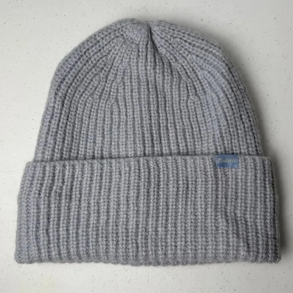 Madewell Alpaca-Blend Cuffed Beanie Serene Blue